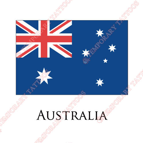 Australia flag Customize Temporary Tattoos Stickers NO.1819